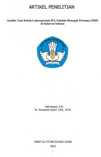 Image of Analisis Tata Kelola Laboratorium IPA Sekolah Menegah Pertama (SMP) di Sulawesi Selatan