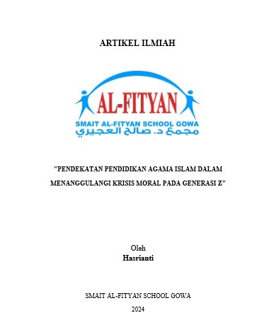 PENDEKATAN PENDIDIKAN AGAMA ISLAM DALAM MENANGGULANGI KRISIS MORAL PADA GENERASI Z