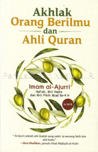 Akhlak orang berilmu dan ahli Al-Qur\'an