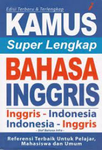 Kamus super lengkap Bahasa Inggris