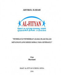 PENDEKATAN PENDIDIKAN AGAMA ISLAM DALAM MENANGGULANGI KRISIS MORAL PADA GENERASI Z