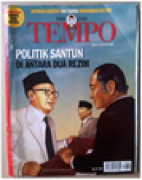 Majalah Tempo Politik Natsir Di Tengah Dua Rezim